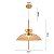 PENDENTE LED KHOLY 40CM 12W 3000K DOURADO/AMBAR - Imagem 2
