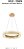 PENDENTE LED DALEN 60CM 60W 2700K OURO BRILHO - Imagem 6