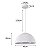 PENDENTE LED CANELI 40CM 25W 3000K BR. - Imagem 2