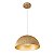 PENDENTE LED CANELI 40CM 25W 3000K DOURADO - Imagem 1