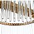 PLAFON LED GOULI 50CM 32W 2700K OURO BRILHO - Imagem 5