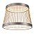 PLAFON LED BEYS 51CM 46W 3000K CINZA/DOURADO - Imagem 1