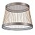 PLAFON LED BEYS 51CM 46W 3000K CINZA/DOURADO - Imagem 5