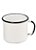 Caneca Esmaltada Branca 8 Cm - Imagem 1