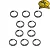 Split Ring Argola 10 Unidades- Lizard - Imagem 2