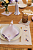 Guardanapo de Mesa Modernista Margarida - Linho Lilás - Imagem 2