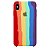 Capinha iPhone XS Max em silicone - Orgulho Arco Íris - Imagem 1
