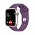 Pulseira Sport Apple Watch em Silicone Premium Tons de Roxo e Amarelo - Imagem 8