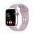 Pulseira Sport Apple Watch em Silicone Premium Tons de Roxo e Amarelo - Imagem 9