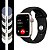 Pulseira Sport Apple Watch em Silicone Premium Tons de Preto e Branco - Imagem 1