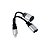 Cabo Adaptador Lightning para Lightning + Lightning Conector Simultâneo de Fones e Carregador - Imagem 1