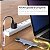 Hub Cabo Tipo C 8 Portas 8x1 USB HD HDMI 4K Extensor  RJ45 - Imagem 4