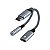 Adaptador Tipo C para Tipo C e Fone P2 Peining - Imagem 1