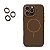 Capinha silicone textura de couro para iPhone 15 Pro Max - Imagem 9