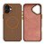 Capinha silicone textura de couro para iPhone 16 - Imagem 1
