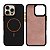 Capinha silicone textura de couro para iPhone 16 Pro Max - Imagem 1