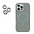 Capinha silicone textura de couro para iPhone 16 Pro - Imagem 2