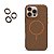 Capinha silicone textura de couro para iPhone 16 Pro - Imagem 6