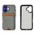 Capinha Textura Couro Porta Cartão para iPhone 16 Premium - Imagem 1