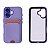 Capinha Textura Couro Porta Cartão para iPhone 16 Premium - Imagem 12