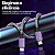 Cabo de Dados USB-C Carga Turbo Nylon 24CM Reforced - Imagem 6