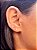 Brinco prata coração zirconia 3mm - Imagem 1
