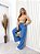 Calça Jeans Pantalona com elástico e bolsos - Imagem 2