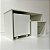 Mesa c/ 1 Baú e banco Organizador de Brinquedos p/ Quarto de Criança branco - Imagem 3