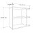 Mesa lateral movel sala minimalista industrial board game E regua tras - Imagem 4