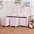 Mesa c/ 3 Baú Organizador de Brinquedos p/ Quarto de Criança rosa - Imagem 3