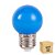 Kit 10 Lâmpada LED Bolinha 1w Azul | Inmetro - Imagem 1