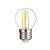 Lâmpada LED Bolinha G45 4W Vidro Branco Quente Filamento | Inmetro - Imagem 1