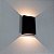 Luminária Arandela LED 4W Duo Externa Branco Quente Preta - Imagem 2