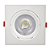 Kit 5 Spot LED 12W SMD Embutir Quadrado Branco Frio Base Branca - Imagem 4