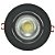 Kit 12 Spot LED SMD 5W Redondo Branco Quente Preto - Imagem 3