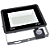 Kit 10 Refletor MicroLED Ultra Thin 50W Branco Frio Black Type Sensor - Imagem 5