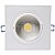 Spot LED 5W COB Embutir Quadrado Branco Quente Base Branca - Imagem 2