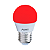 Lâmpada LED Bolinha E27 4w Vermelha | Inmetro - Imagem 1