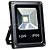 Refletor Holofote LED 10w Branco Frio Preto - Imagem 1