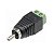 Plug Conector Borne RCA Macho Para Cftv Áudio e Vídeo - Extra ou Reposição - Imagem 1