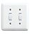 Conjunto 2 Interruptores Simples 10A 250V Branco - Imagem 1