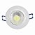 Kit 5 Spot LED 3W COB Embutir Redondo Branco Quente Base Branca - Imagem 4