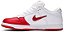 NIKE x SUPREME - SB Dunk Low Jewel Swoosh "Red" -NOVO- - Imagem 1