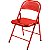 SUPREME - Cadeira de Metal Dobrável "Vermelho" -NOVO- - Imagem 1