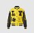 LOUIS VUITTON - Jaqueta Varsity Leather Embroidered "Preto/Amarelo" -NOVO- - Imagem 1