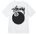 STUSSY - Camiseta 8 Ball "Branco" -NOVO- - Imagem 2