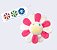 !TAKASHI MURAKAMI x COMPLEXCON - Pin Flower Plush  "Branco/Rosa" -NOVO- - Imagem 1