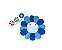 TAKASHI MURAKAMI x COMPLEXCON - Pin Flower Plush "Azul" -NOVO- - Imagem 1
