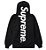 SUPREME - Moletom Satin Applique FW24 "Preto" -NOVO- - Imagem 1
