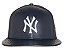 NEW ERA x SPIKE LEE - Boné 59Fifity Leather MLB Yankees "Azul Marinho" -NOVO- - Imagem 1
